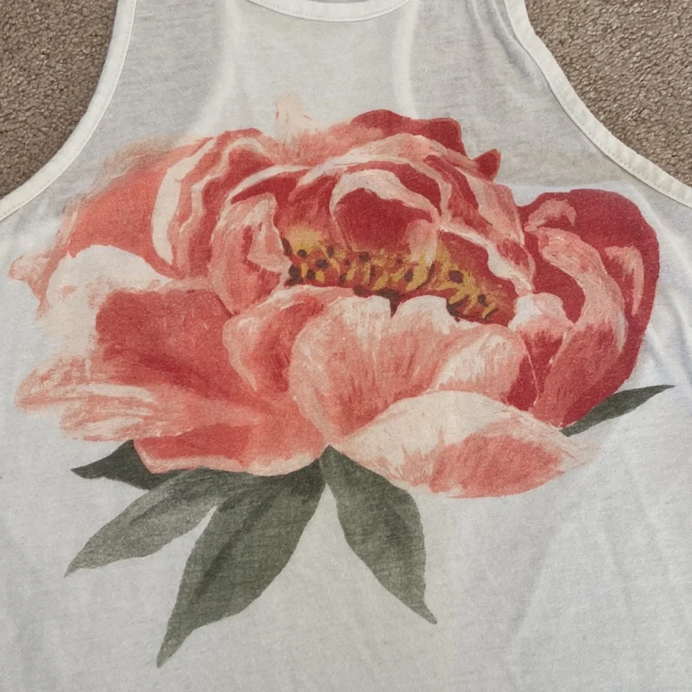 LUCKY BRAND Racer Back Tank Top Sz XS - Picture 2 of 4